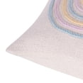 thumbnail image 5 of Ox Bay Hope 20" x 20" Braided Pastel Rainbow Abstract Cotton Adult Decorative Throw Pillow, 5 of 9