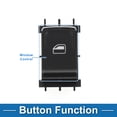 thumbnail image 3 of Interruptor de ventana eléctrica Unique Bargains No. 18D959855D Interruptor de control de ventana del lado del pasajero para Volkswagen Lavida 2015-2019 Negro, 3 of 7