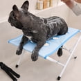 thumbnail image 4 of Folding Pet Grooming Bath Table, Portable Dog Cat Grooming Stand with Fixing Strap, Anti‑Scratching Anti Biting Pet Bath Shelf for Home Nail Clipping Bathing, 4 of 4