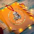 thumbnail image 3 of Personalized Owl Glass Ornament for Christmas Tree 2025, Owl Wearing Santa Hat Ornament Gifts for Boys Girls Friends, Custom Bird Lover Christmas Ornaments with Name/Year, Bird Themed Decor, 3 of 6