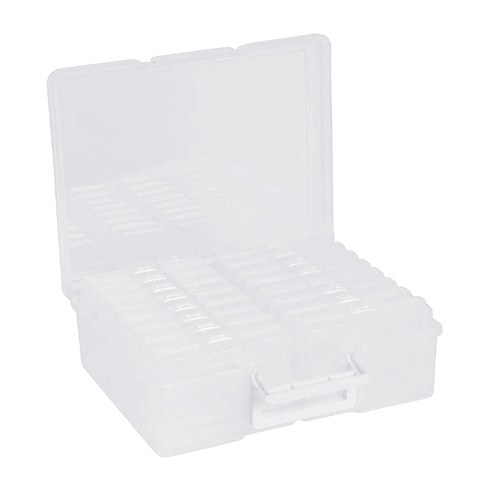S SERENABLE Mixed Colorful Empty Storage Lattice for Photo,Photos, Cards, Scrapbook Small Items and , White