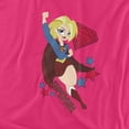 thumbnail image 2 of DC Superhero Girls Supergirl Women's T Shirt, Hot Pink, X-Large, 2 of 6