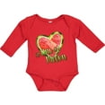 thumbnail image 3 of Inktastic I'm One in a Melon Watermelon Heart Boys or Girls Long Sleeve Baby Bodysuit, 3 of 5