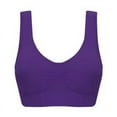 thumbnail image 5 of Large Size Seamless Racerback Sports Bra - No Padding No Wire Lightweight Nylon & Spandex for Maximum Support & Comfort, 5 of 10