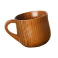 thumbnail image 4 of 4pc Natural Jujube Wooden Mug Fashionable Tableware, 4 of 9