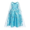 thumbnail image 5 of Vestido de princesa Anna y Elsa de Disney para niñas, vestido de malla para cosplay, vestido de fiesta para Halloween, carnaval, cumpleaños, disfraz de reina de las nieves de Frozen para niños, 5 of 5