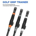 thumbnail image 4 of Swing Grip Trainer Lightweight Portable Swing Aid Improve Hand Positioning Club Attachment Training Grip Strength Finger Strength Rubber Plastic for Golf Practice, 4 of 7