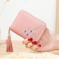 thumbnail image 4 of Titular de la tarjeta de crédito RFID Estuche para tarjetas con cremallera Carteras pequeñas para mujeres Señoras de cuero Niñas/Regalo, 4 of 5