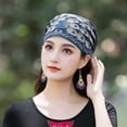 thumbnail image 4 of Womens Baggy Soft Slouchy Beanie Hat Stretch Scarf Head Wrap Cap, 4 of 8