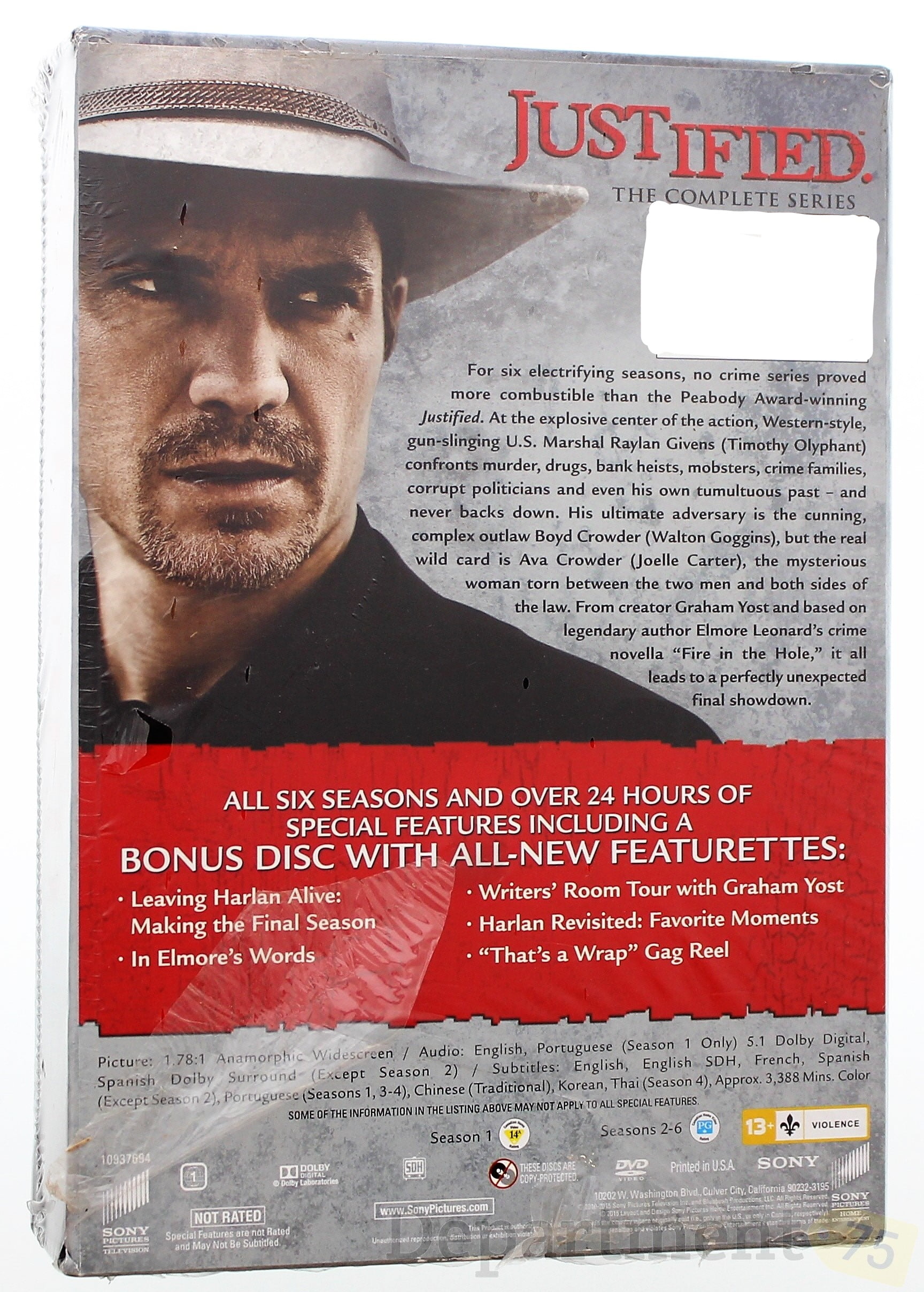 Amazon.co.jp: JUSTIFIED 俺の正義 シーズン5 コンプリートDVD