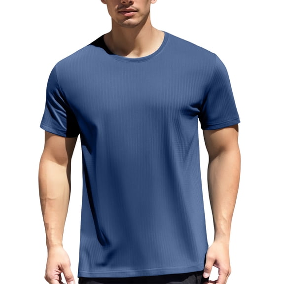 Krdevn Men's Short Sleeve Summer Ice Silk Ice Oxygen Grid Mesh Breathable Sports Casual Muscle Sports Tops,6XL