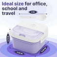 thumbnail image 3 of Lunch Box For Kids Adults 1100 Ml Lunch Box Container With 2 Floors 3 Compartments Leak Proof Container 2 In 1 Spoon Fork Ideal Box For School, 3 of 9
