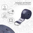 thumbnail image 2 of RDX 8ft Yoga Strap with D-Ring Buckle, Durable Polyester Cotton Adjustable Belts for Stretching P, F18, 2 of 5