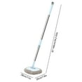thumbnail image 3 of Bpyeka 1.6m Telescoping Car Wash Mop - Extendable Brush for Safe Roof & Body Cleaning, Adjustable Long Handle, 3 of 6