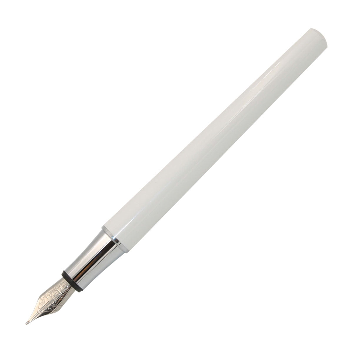 Schmidt Intrinsic White Fountain Pen, Medium Nib