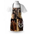 thumbnail image 4 of Coffee Apron, Rustic Collage of Images Showing Different Kinds of Roasted Grains, Unisex Kitchen Bib with Adjustable Neck for Cooking Gardening, Adult Size, Dark Sand Brown Brown, by Ambesonne, 4 of 4