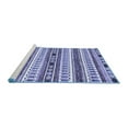 thumbnail image 2 of Ahgly Company Machine Washable Indoor Square Abstract Blue Modern Area Rugs, 8' Square, 2 of 4