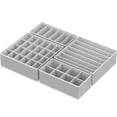 thumbnail image 2 of Simple Houseware - Juego de 4 divisores para cajones, organizador de ropa interior, color gris, 2 of 5