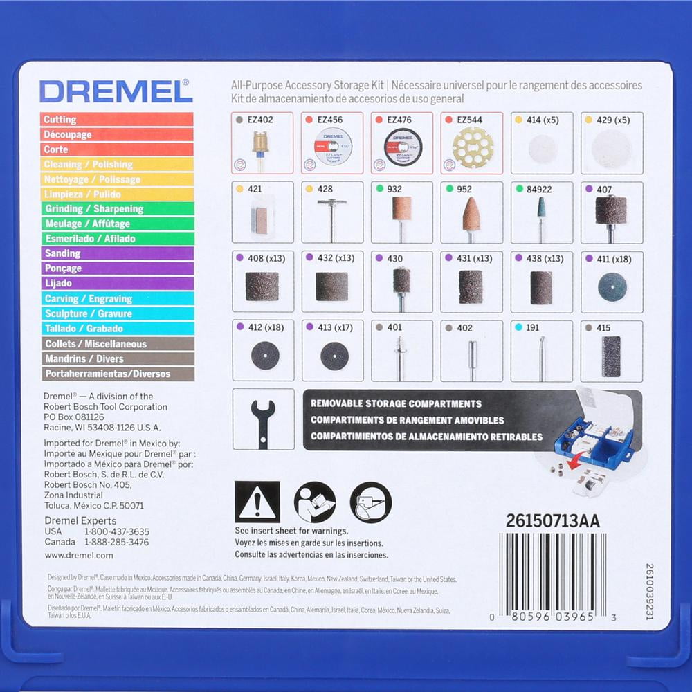 Dremel Rotary Tool Accessory Kit Assorted Sets(130-Piece) 713-01