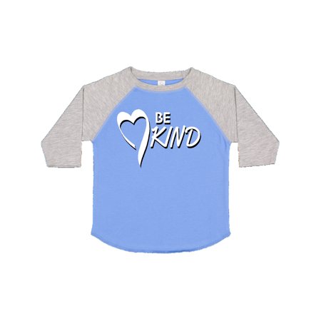 

Inktastic Be Kind with Heart Ribbon in White Text Gift Toddler Boy or Toddler Girl T-Shirt