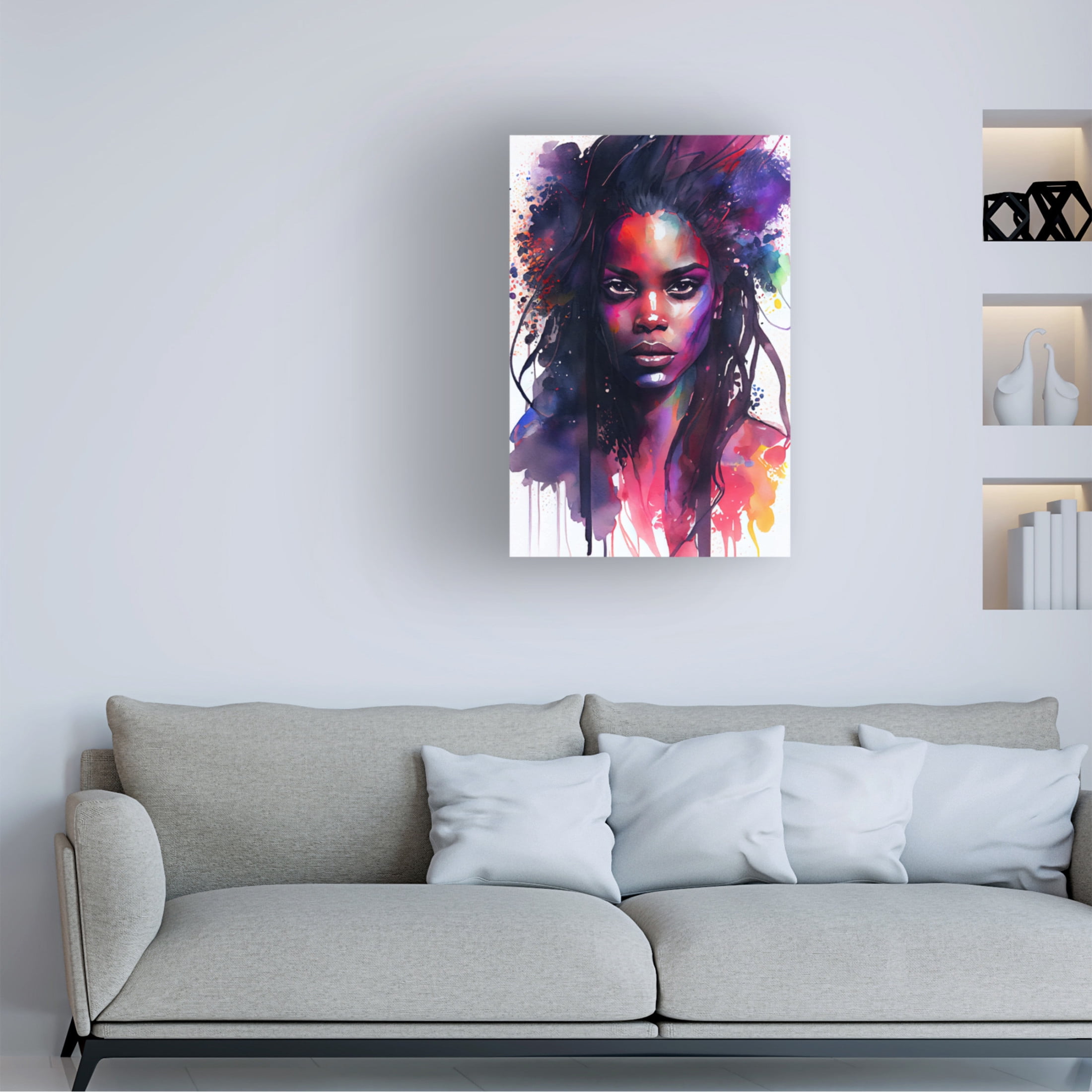Canvas Wall Art - Sasha 'Rise VI' Wall Art for Living Room, Bedroom, or Office Décor by Trademark Fine Art - 22 x 32 Inches