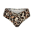 thumbnail image 5 of CAICJ98 Short de Bain Femme Bas de Maillot de Bain Bikini Standard à Fronces Latérales Brun,TG, 5 of 5