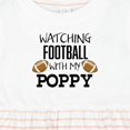 thumbnail image 4 of Inktastic Watching Football with My Poppy Girls Baby Dress, 4 of 5