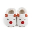 thumbnail image 2 of Otqutp Toddler Clearance Christmas Booties Soft Baby Santa Winter Warm Slippers Snow Boots Crib Shoes Soft Bottom Warm Socks Children Crib Shoes(WH2,6-9 Months), 2 of 9