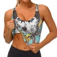 thumbnail image 3 of Honeii Husky With Dreamcatcher Patten Workout Crop Tank Top for Women Yoga Tank Tops Athletic Sports Shirts Exercise Undershirts,Sports Bra,Sports vest-XX-Large, 3 of 8