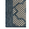 thumbnail image 3 of Well Woven Custom Size Indoor/Outdoor Runner-Choose Your Length-Sunna Blue & Beige Flat-Weave Moroccan Trellis Pattern 31 Inch Wide x 20 Feet Long Runner (31" x 20' Runner) Rug, 3 of 5