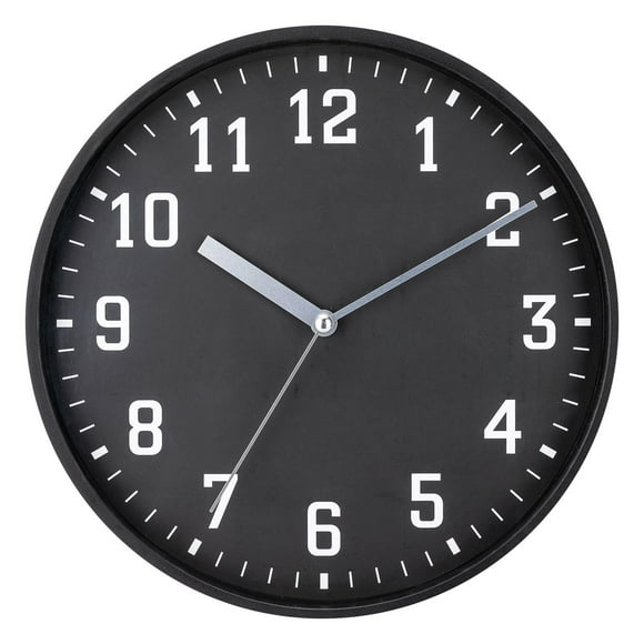 TopLLC Mute Wall Clock Creative Fashion Living Room Three-dimensional Digital Scale Clock Plastic Clock 10 Inch 25CM