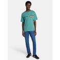 thumbnail image 2 of Disney Lightning McQueen Men’s Oversized Front and Back Graphic T-Shirt with Short Sleeves, Sizes S-3XL, 2 of 5