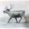 thumbnail image 2 of Atelier B Art Studio 15x15 White Modern Wood Framed Museum Art Print Titled - CARIBOU, 2 of 4