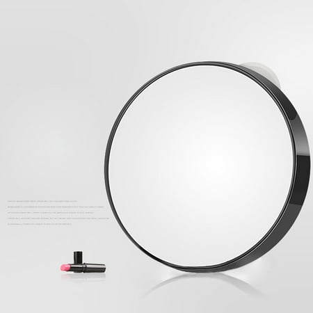 Fashion Portable 10 Times Makeup Mirror with LED Lights Round Wall Adsorption Type Magnifying Mirror
