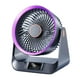 thumbnail image 2 of Ventilador de escritorio con temporizador, carga USB, refrigeración rápida silenciosa, sincronización inteligente, circulador de aire portátil de 5 Gris, 2 of 9