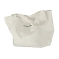 thumbnail image 3 of Bolso de lona elegante de 34 cm x 34 cm para el trabajo, viajes, mujer y dama. Blanco, 3 of 9