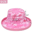 thumbnail image 5 of Bucket Sun Hat Cute Cap for Women Fashion Fold-up Brim Packable Summer Beach by Solaris, 5 of 6