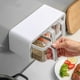 thumbnail image 2 of Caja de Condimentos para Montaje en Pared Contenedor de Almacenamiento de Condimentos con Múltiples Rejillas Juego de Combinación de Tarros de Condimentos de Cocina 3 Contenedores Grises con 3 Cu, 2 of 5