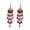 Red, variant on Boho Long Teardrop Beaded Tassel Dangle Earrings for Women Gold-Toned Bohemian Crystal Beads Fringe Dangling Drop Statement Earrings Enamel Flower Link Piercing Fish Hook Native Tribal Ethnic Jewelry