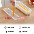 thumbnail image 4 of Food Storage Container with Lid Transparent Rectangular Fresh Keeping Container for Pasta and Refrigerator Organization, 4 of 5