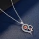 thumbnail image 1 of Collar de plata esterlina con forma de corazón y rosa para mujer, regalo de joyería para el día de la madre, cumpleaños, mamá, esposa, novia, 1 of 5