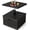 Black, variant on WoofPaw Outdoor Side Table with Umbrella Stand, 175 lbs Fillable Weighted Bag, Adjustable Umbrella Table Tray, 2 Wheels and 2 Handles, Umbrella Base with Storage for Patio Deck Garden (Coffee)