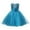 Blue, variant on Childrens Sequined Sleeveless Chiffon Dress Performance Girls Dresses Puffy Skirt for Show and Party Blue 6-7 Years
