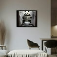 thumbnail image 2 of COMIO Canvas Prints Wall Art Panda Reading Newspaper with Black Frame Decorative Painting 16x12in / 20x16in 20x16in, 2 of 4