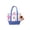 Navy, variant on Teddy Bear Mini Tote Bag, Purple