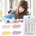 thumbnail image 4 of Hiroekza Glitter Highlighter Pens 4pcs Set - Burst Heart Mother-of-pearl DIY Color Markers 10ml for Journaling, Drawing, Doodling, Soft Fiber Tip, Vibrant Colors, 4 of 5