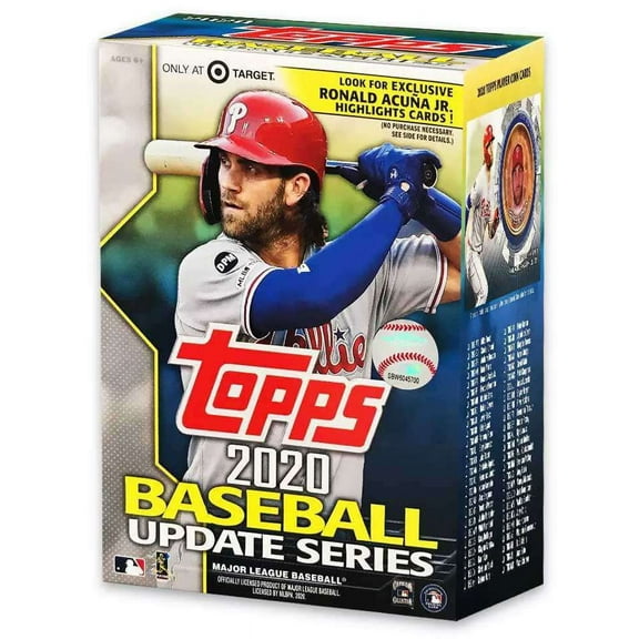 MLB Topps 2020 Update Series Baseball Trading Card BLASTER Box (7 Packs   Coin Card)