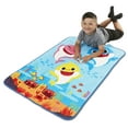 thumbnail image 6 of Baby Shark Soft Coral Plush Musical Toddler Blanket for Boys and Girls, 6 of 9
