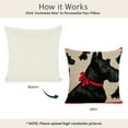 thumbnail image 5 of GooTPa Scottish Black Scottie Dogs Pattern Pillow Covers, Animal Theme Throw Pillow Case Decoration, Linen Cushion Covers for Couch Sofa Bedroom Living Room Holiday Home Decor - 24x24in, 5 of 6