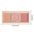 thumbnail image 3 of EGNMCR Blush Color Powder Blusher Nude Makeup Natural Matte Orange Lasting Rouge Makeup blusher dish, 3 of 9